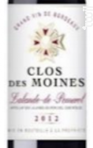 Clos des Moines - Clos des Moines - 2012 - Rouge