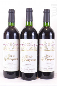 Pack 3 bouteilles - Baron Philippe De Rothschild - mise de la baronnie - 1999 - Rouge