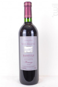 Banyuls Rimage - DOMAINE DU MAS BLANC - 2003 - Rouge