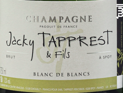 Blanc de Blancs - Champagne Jacky Tapprest & Fils - No vintage - Effervescent
