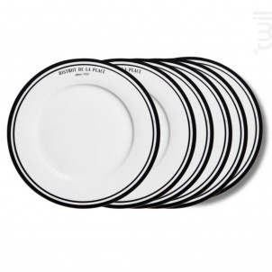 Assiette À Dessert Bistrot 21 Cm lot De 6 - table passion -  - 