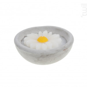 Bougie Pâquerette Blanc 12 Cm - Amadeus -  - 