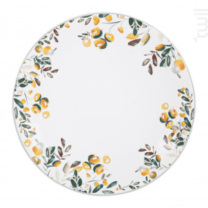 Assiette Plate Summer 27 Cm lot De 6 - table passion -  - 