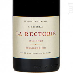 L'Oriental - Domaine de la Rectorie - 2018 - Rouge