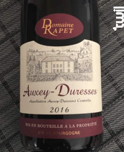 Auxey-Duresses - Domaine Rapet François & Fils - 2017 - Rouge