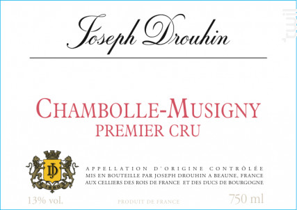 Chambolle-Musigny - Premier Cru - Maison Joseph Drouhin - 2021 - Rouge