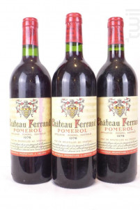 Pack 3 bouteilles - Château Ferrand - Château Ferrand - 1976 - Rouge