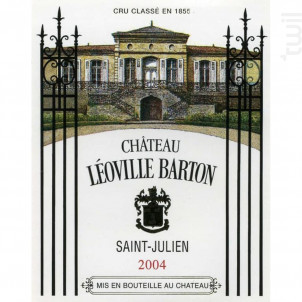 Château Léoville Barton - Château Léoville Barton - 2004 - Rouge