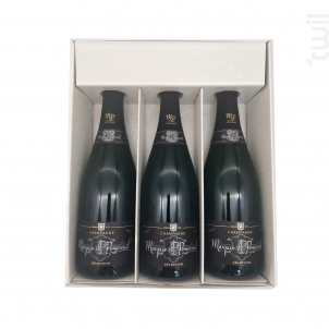 Coffret Cadeau - 3 Brut - Champagne Marquis de Pomereuil - No vintage - Effervescent