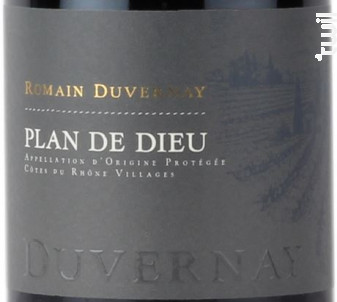 Côtes-du-Rhône-Villages Plan de Dieu - Romain Duvernay - 2022 - Rouge