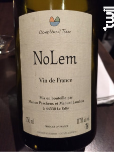NoLem - Domaine Complémen'Terre - 2021 - Blanc