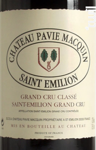 Château Pavie Macquin - Château Pavie Macquin - 2001 - Rouge