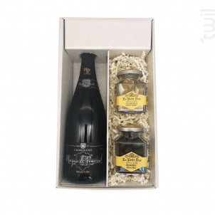 Coffret Cadeau - 1 Brut - 1 Pot De Calissons - 1 Pot D'amandes Enrobées - Champagne Marquis de Pomereuil - No vintage - Effervescent