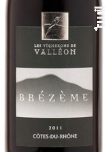 BREZEME - Les Vignerons de Valleon - 2018 - Rouge