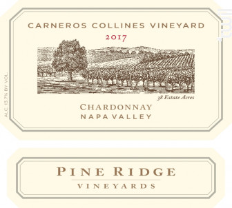 Collines Carneros - Chardonnay - PINE RIDGE - 2017 - Blanc