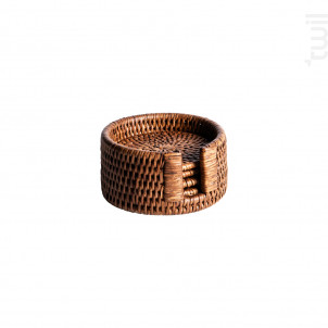 Set De 6 Dessous De Verre Saya En Rotin 10 Cm - table passion -  - 