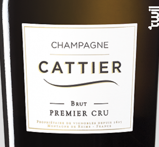 Brut Premier Cru - Champagne Cattier - No vintage - Effervescent