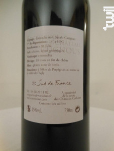 Château Cuchous - Excellence - Cellier Trémoine - 2012 - Rouge