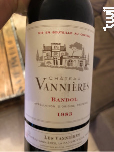 Chateau Vannieres - Château Vannières - 1999 - Rouge