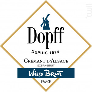 Crémant d'Alsace Wild Brut - Dopff Au Moulin - 2017 - Effervescent