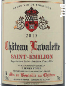 Château Lavalette cuvée prestige - Domaine d'Arpaillan - 2020 - Rouge