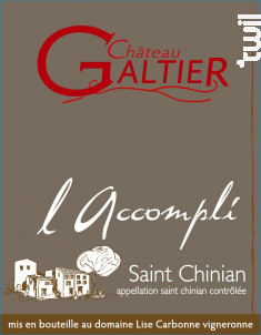 L'Accompli - Domaine Galtier - 2017 - Rouge