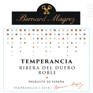 Temperancia Roble - Bernard Magrez - 2018 - Rouge