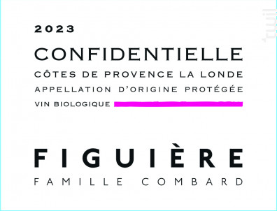 Confidentielle - Figuière - 2023 - Rouge