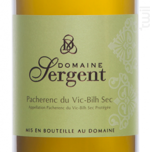 Pacherenc du Vic Bilh Sec - Domaine Sergent - 2024 - Blanc