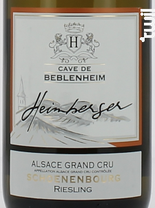 Riesling Grand Cru Schoenenbourg Demi-Sec - Cave de Beblenheim - 2021 - Blanc