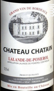Château Chatain - Château Chatain - 2012 - Rouge