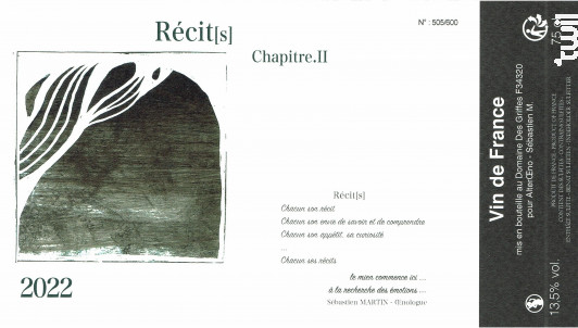 Recit[s] chap.II - Sebastien M. Vins - 2023 - Blanc