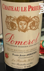 Château Le Prieuré - Joseph Janoueix - 2011 - Rouge