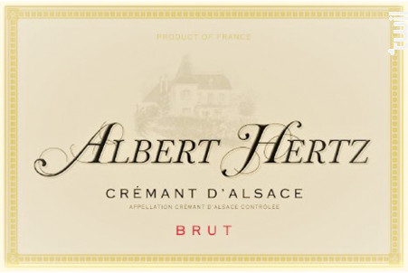 Crémant d’Alsace Prince Albert Brut - Albert Hertz - No vintage - Effervescent