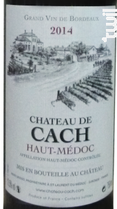 Château de Cach Haut-Médoc - Château de Cach - 2015 - Rouge
