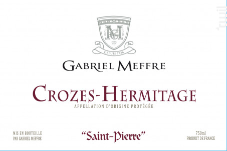 Crozes-Hermitage - Saint-Pierre - Maison Gabriel Meffre - 2023 - Rouge