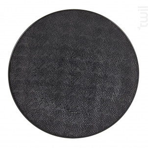 Assiette De Présentation Vésuvio Noir 31 Cm - table passion -  - 