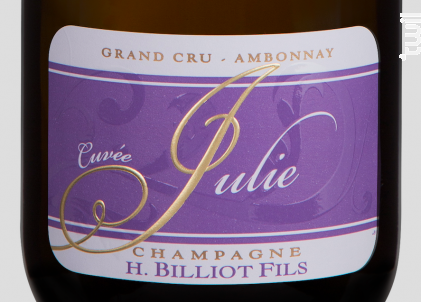 Cuvée Julie - Champagne Billiot - No vintage - Effervescent