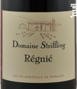 Régnié - Domaine Striffling - 2015 - Rouge