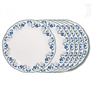 Assiette Plate Giverny 27 Cm lot De 6 - table passion -  - 