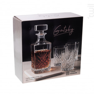 Coffret Carafe Avec 6 Verres Gatsby - table passion -  - 