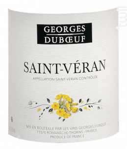 SAINT VERAN Sélection Georges Duboeuf - Domaine Duboeuf - 2020 - Blanc