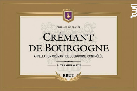 CREMANT DE BOURGOGNE - Maison L. Tramier et Fils - No vintage - Effervescent