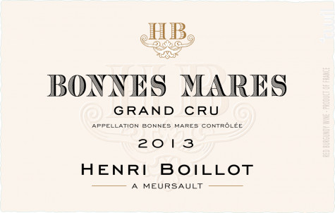 Bonnes Mares Grand Cru - Maison Henri Boillot - 2021 - Rouge