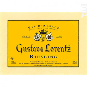RIESLING MEDAILLE D'OR GILBERT & GAILLARD 2025 - Gustave Lorentz - 2024 - Blanc