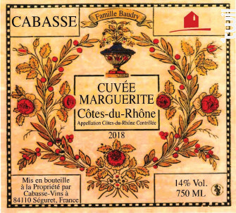 CUVEE MARGUERITE - Domaine de Cabasse - 2021 - Rouge