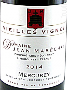 Mercurey Vieilles Vignes - Domaine Jean Marechal - 2022 - Rouge