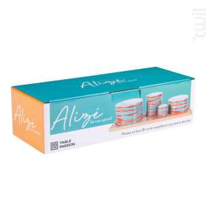 Service Apéritif 4 Pièces Rectangulaire Alizé - table passion -  - 