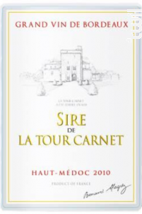 Sire de la Tour Carnet - Bernard Magrez - 2012 - Rouge