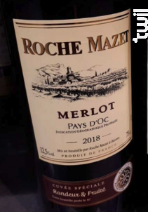 Roche Mazet Merlot - Roche Mazet - 2018 - Rouge